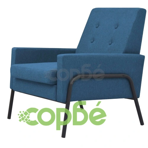 Фотьойл, син, стомана и текстил ➤ топ цена ➤ sorbe.bg