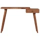 Конзолна маса, акациево дърво масив, 115x35x76 cм