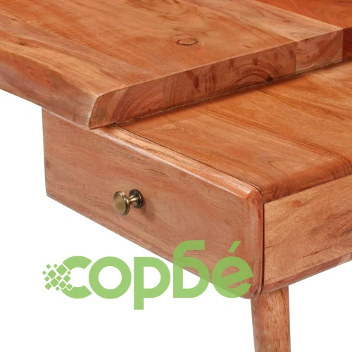 Конзолна маса, акациево дърво масив, 115x35x76 cм ➤ топ цена ➤ sorbe.bg