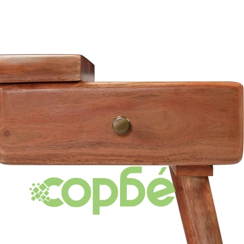 Конзолна маса, акациево дърво масив, 115x35x76 cм ➤ топ цена ➤ sorbe.bg