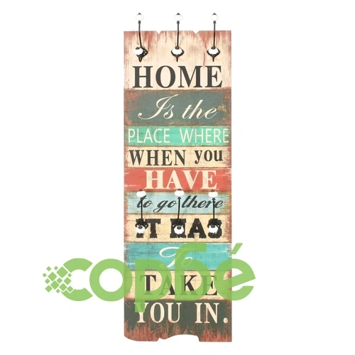 Закачалка за дрехи с 6 куки, 120х40 см, HOME IS  ➤ топ цена ➤ sorbe.bg