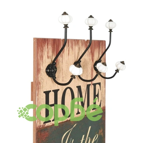 Закачалка за дрехи с 6 куки, 120х40 см, HOME IS  ➤ топ цена ➤ sorbe.bg