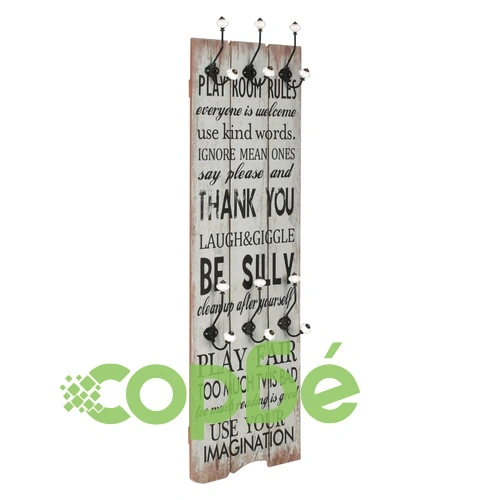 Закачалка за дрехи с 6 куки, 120х40 см, THANK YOU  ➤ топ цена ➤ sorbe.bg