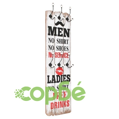 Закачалка за дрехи с 6 куки, 120х40 см, MEN LADIES  ➤ топ цена ➤ sorbe.bg