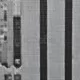 Сгъваем параван за стая, 120x170 см, дневен Ню Йорк, черно-бял