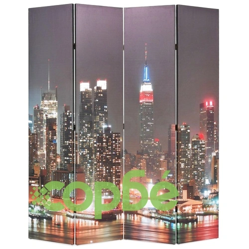 Сгъваем параван за стая, 160x170 см, нощен Ню Йорк ➤ топ цена ➤ sorbe.bg