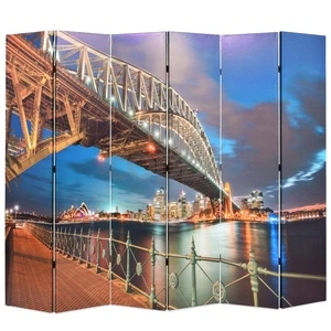 Сгъваем параван за стая, 228x170 см, Сидни Харбър Бридж 