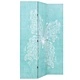 Сгъваем параван за стая, 120x170 см, пеперуда, син