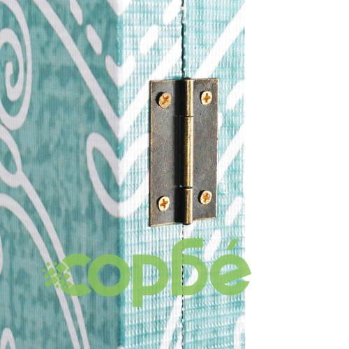 Сгъваем параван за стая, 200x170 см, пеперуда, син ➤ топ цена ➤ sorbe.bg