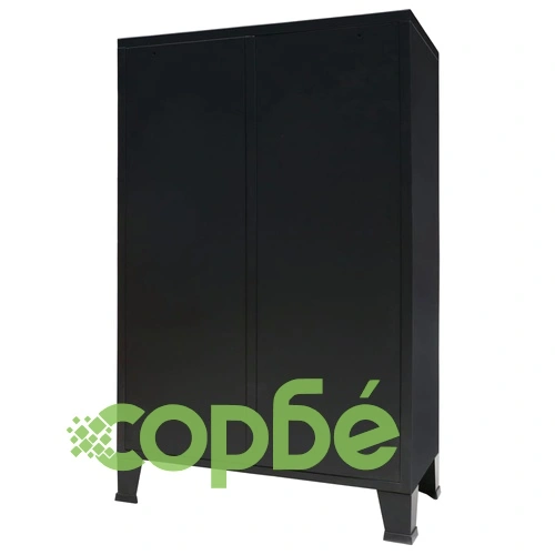 Гардероб метален, индустриален стил, 67x35x107 см, черен ➤ топ цена ➤ sorbe.bg