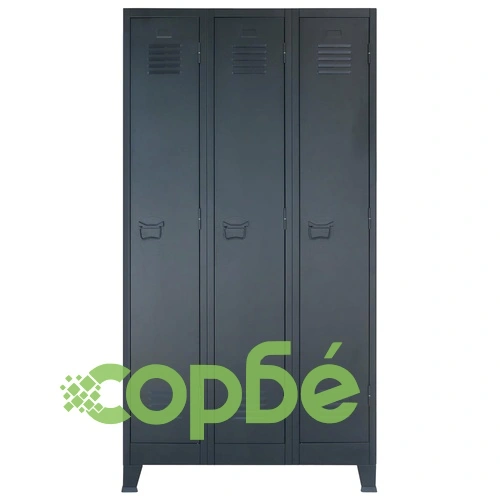 Метален шкаф в индустриален стил, 90x45x180 cм ➤ топ цена ➤ sorbe.bg