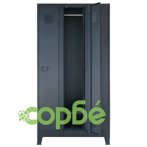 Метален шкаф в индустриален стил, 90x45x180 cм ➤ топ цена ➤ sorbe.bg