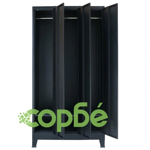 Метален шкаф в индустриален стил, 90x45x180 cм ➤ топ цена ➤ sorbe.bg