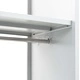 Заключващ шкаф със закачалка синьо и сиво 110x45x180 cм метал Заключващ шкаф със закачалка синьо и сиво 110x45x180 cм метал