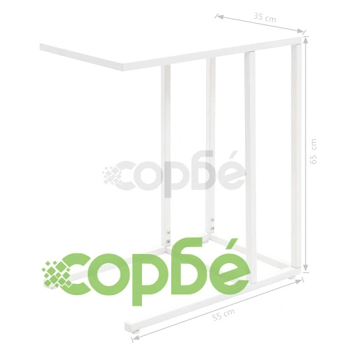 C-маса, метал, 35х55х65 см, бяла ➤ топ цена ➤ sorbe.bg