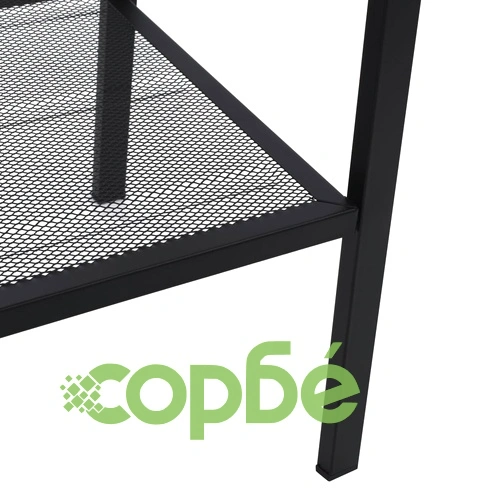 Стълба библиотека, 4 рафта, метал, черна ➤ топ цена ➤ sorbe.bg