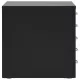 Шкаф картотека с 5 чекмеджета, метален, 28x35x35 см, черен