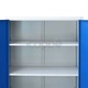 Метален офис шкаф, 90x40x90 см, сиво и синьо Метален офис шкаф, 90x40x90 см, сиво и синьо