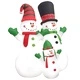 Коледни надуваеми снежни човеци Santa Family LED IP44 240 см Коледни надуваеми снежни човеци Santa Family LED IP44 240 см