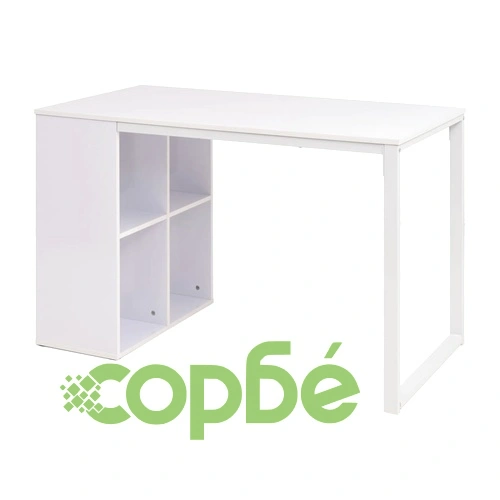 Бюро, 120x60x75 см, бяло ➤ топ цена ➤ sorbe.bg