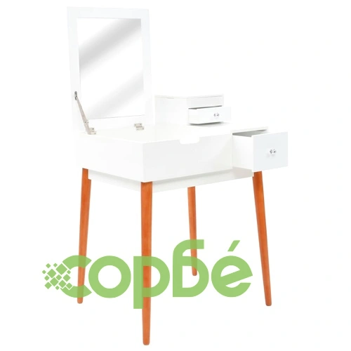 Тоалетка с огледало, МДФ, 60x50x86 см ➤ топ цена ➤ sorbe.bg