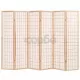 Параван за стая, 6 панела, японски стил, 240х170 cм, естествен
