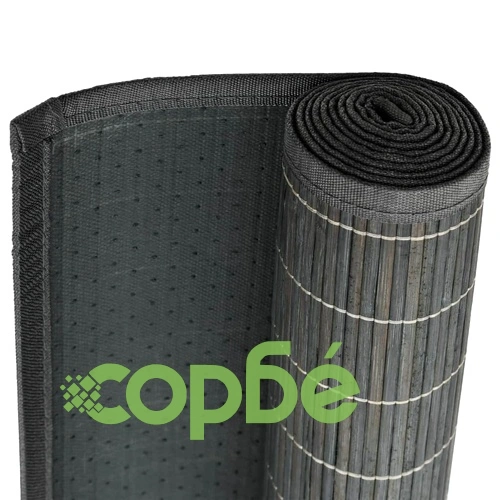 Бамбуков килим, 150x200 см, сив ➤ топ цена ➤ sorbe.bg