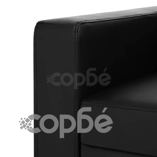 Фотьойл, тапицерия от изкуствена кожа, черен ➤ топ цена ➤ sorbe.bg