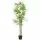 Изкуствено растение бамбук в саксия, 150 см, зелено
