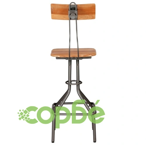 Бар столове, 2 бр, регенерирана тикова дървесина масив ➤ топ цена ➤ sorbe.bg