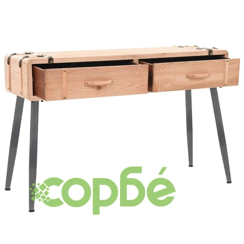 Конзолна маса, ела масив, 115x40,5x76 cм ➤ топ цена ➤ sorbe.bg