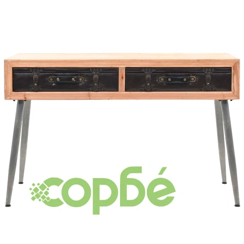 Конзолна маса, ела масив, 115x41x75,5 cм ➤ топ цена ➤ sorbe.bg