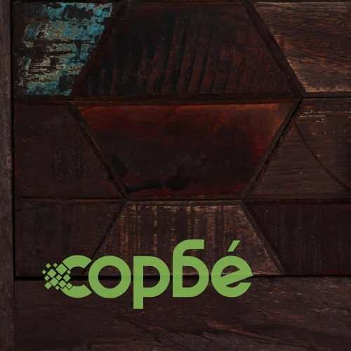 Маса за кафе, масивна регенерирана дървесина, 100x60x35 cм ➤ топ цена ➤ sorbe.bg