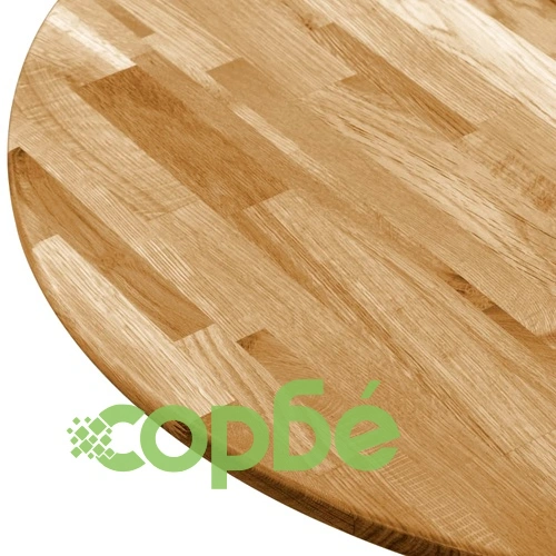 Плот за маса, дъб масив, кръгъл, 23 мм, 500 мм  ➤ топ цена ➤ sorbe.bg