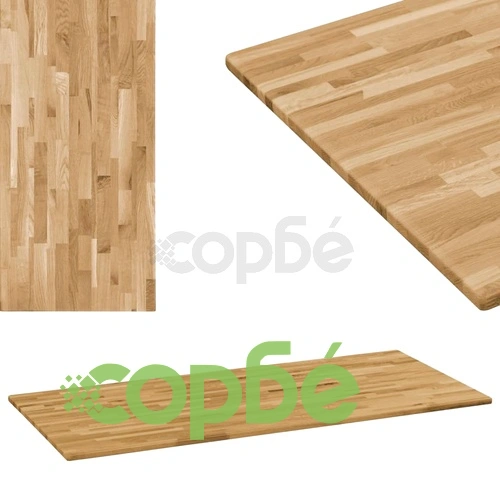 Плот за маса, дъб масив, правоъгълен, 23 мм, 100х60 см ➤ топ цена ➤ sorbe.bg