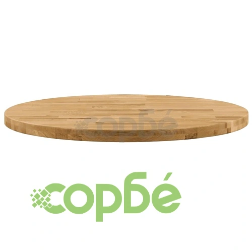 Плот за маса, дъб масив, кръгъл, 44 мм, 900 мм ➤ топ цена ➤ sorbe.bg