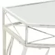 Странична маса, френски стил, метал, 82x39x76 см, бяла