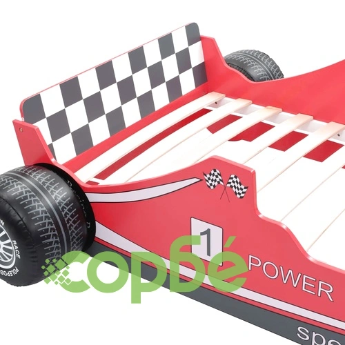 Детско легло състезателна кола, 90x200 cм, червено ➤ топ цена ➤ sorbe.bg
