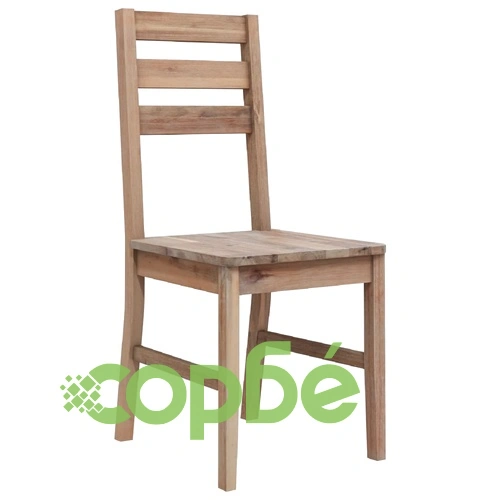 Трапезни столове, 2 бр, акациево дърво масив ➤ топ цена ➤ sorbe.bg