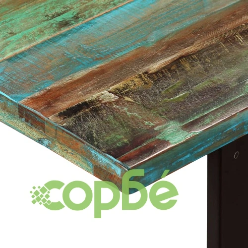 Трапезна маса, регенерирано дърво масив, 180x90x77 cм ➤ топ цена ➤ sorbe.bg