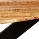 Трапезна маса, мангово дърво масив и стомана, 120х77 cм