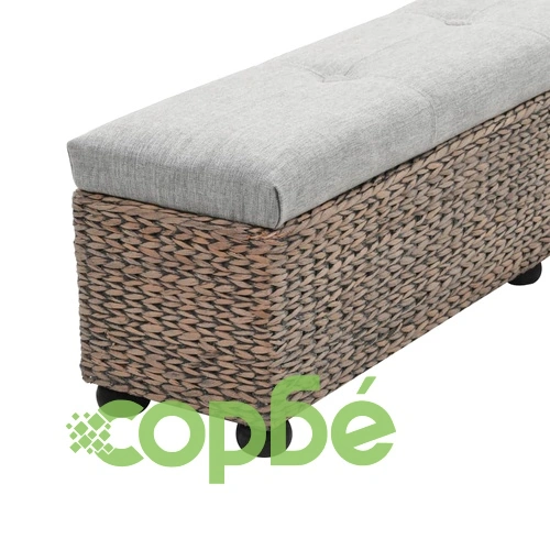 Пейка от морска трева, 140x29x36 см, сива ➤ топ цена ➤ sorbe.bg