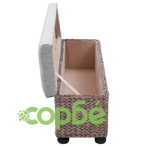 Пейка от морска трева, 140x29x36 см, сива ➤ топ цена ➤ sorbe.bg