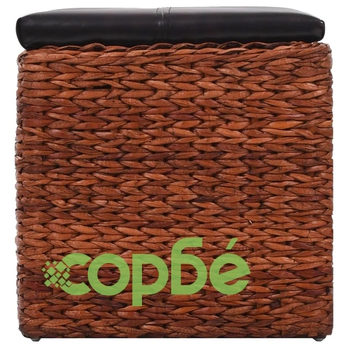 Пейка с 3 кошници, морска трева, 105x40x42 см, кафява ➤ топ цена ➤ sorbe.bg