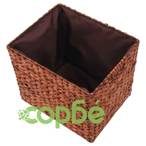 Пейка с 3 кошници, морска трева, 105x40x42 см, кафява ➤ топ цена ➤ sorbe.bg