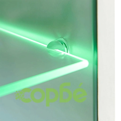 ТВ секция от 5 части с LED осветление, бял гланц ➤ топ цена ➤ sorbe.bg