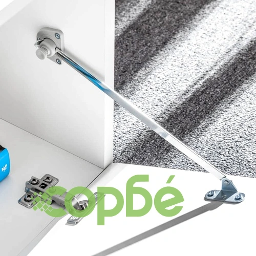 ТВ секция от 5 части с LED осветление, бял гланц ➤ топ цена ➤ sorbe.bg