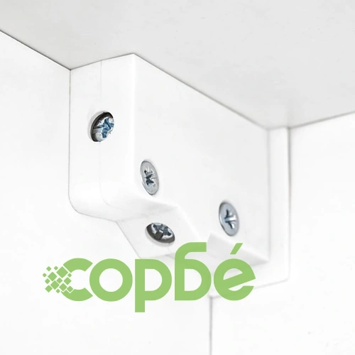 ТВ секция от 5 части с LED осветление, бял гланц ➤ топ цена ➤ sorbe.bg