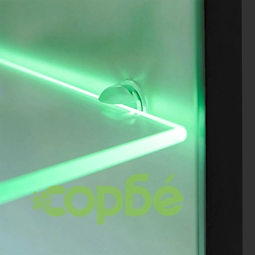ТВ секция от 5 части с LED осветление, черен гланц ➤ топ цена ➤ sorbe.bg
