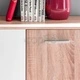 Комплект ТВ шкаф 5 pcs Бяло и Сонома дъб 221 x 30 x 80 см Комплект ТВ шкаф 5 pcs Бяло и Сонома дъб 221 x 30 x 80 см